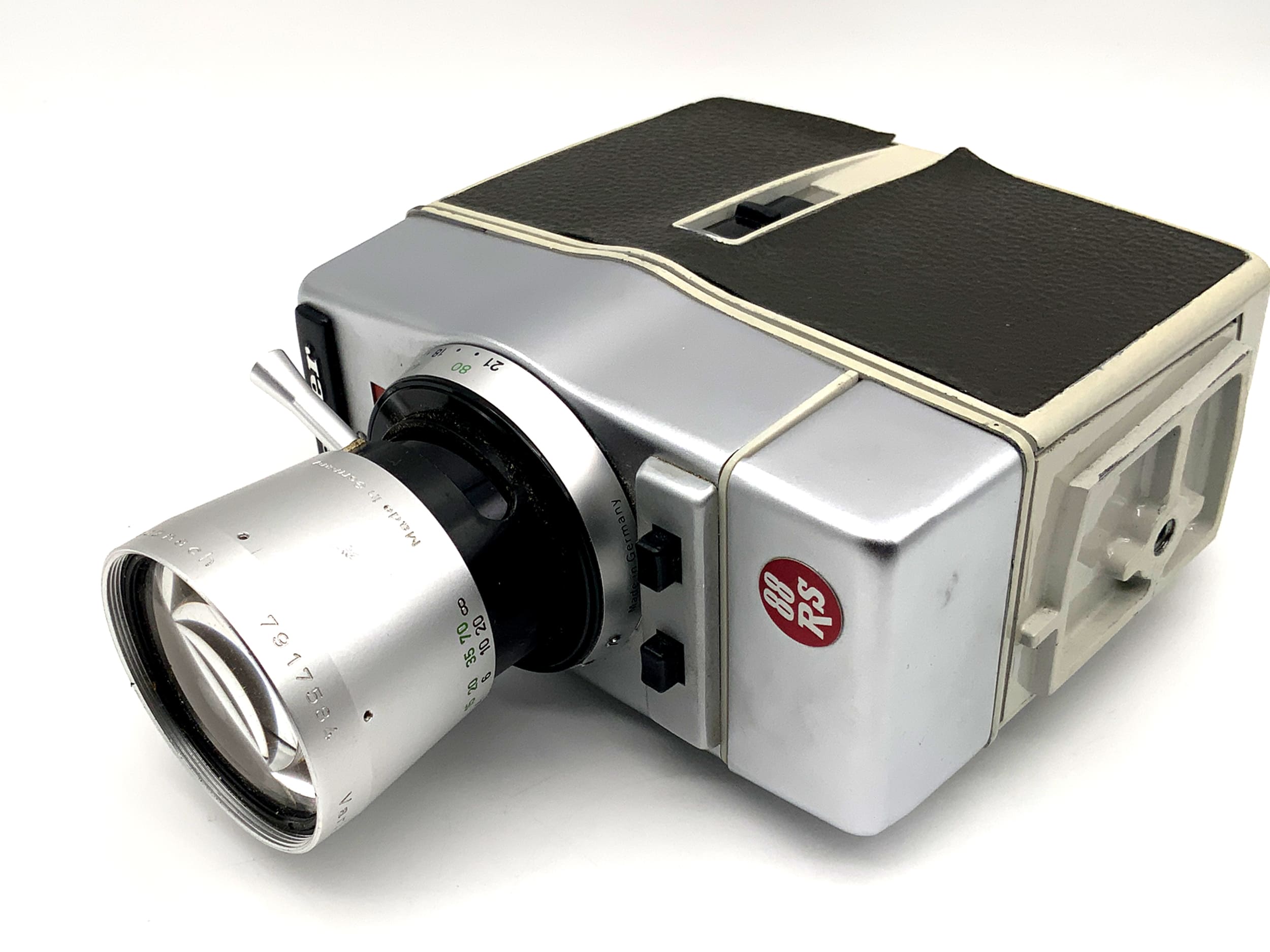 Bauer 88RS Filmkamera mit Variogon 1:1.8/8-48 mit Griff Doppel 8mm Schmalfilm