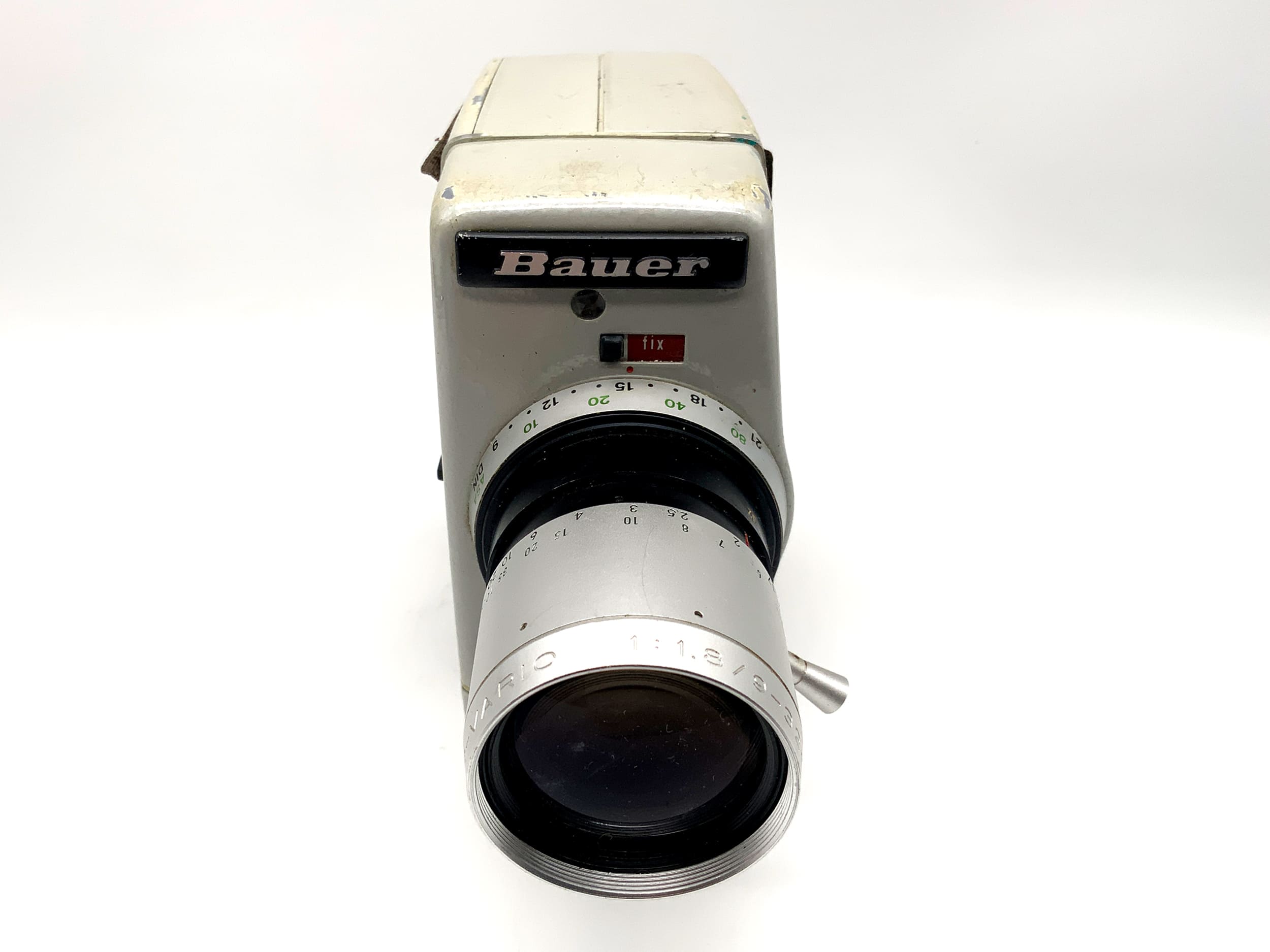 Bauer 88R film camera with 1:1.8/9-32mm variable lens and grip for double 8mm film