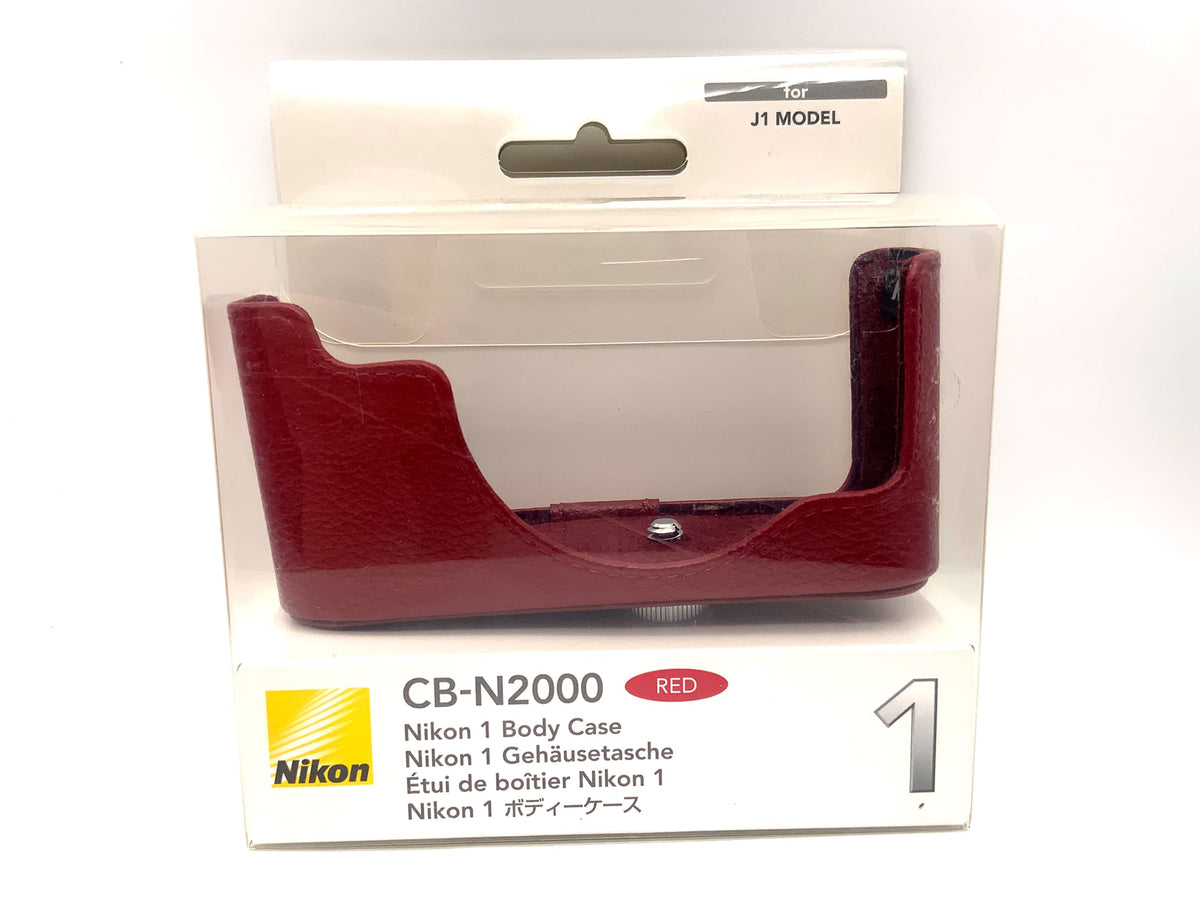Nikon 1 Gehäusetasche CB-N2000 Body Case Unterteil Tasche Rot OVP