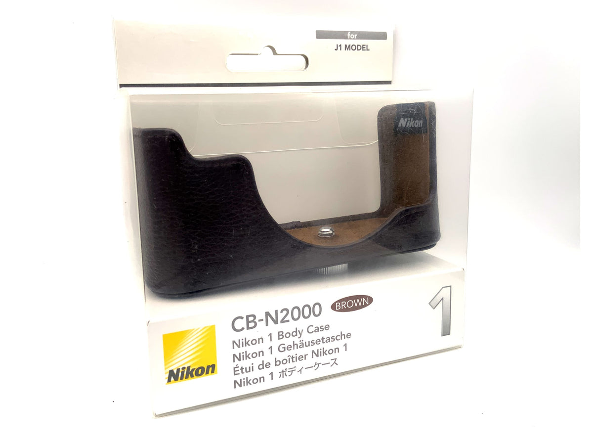 Nikon 1 Gehäusetasche CB-N2000 Body Case Unterteil Tasche Braun OVP