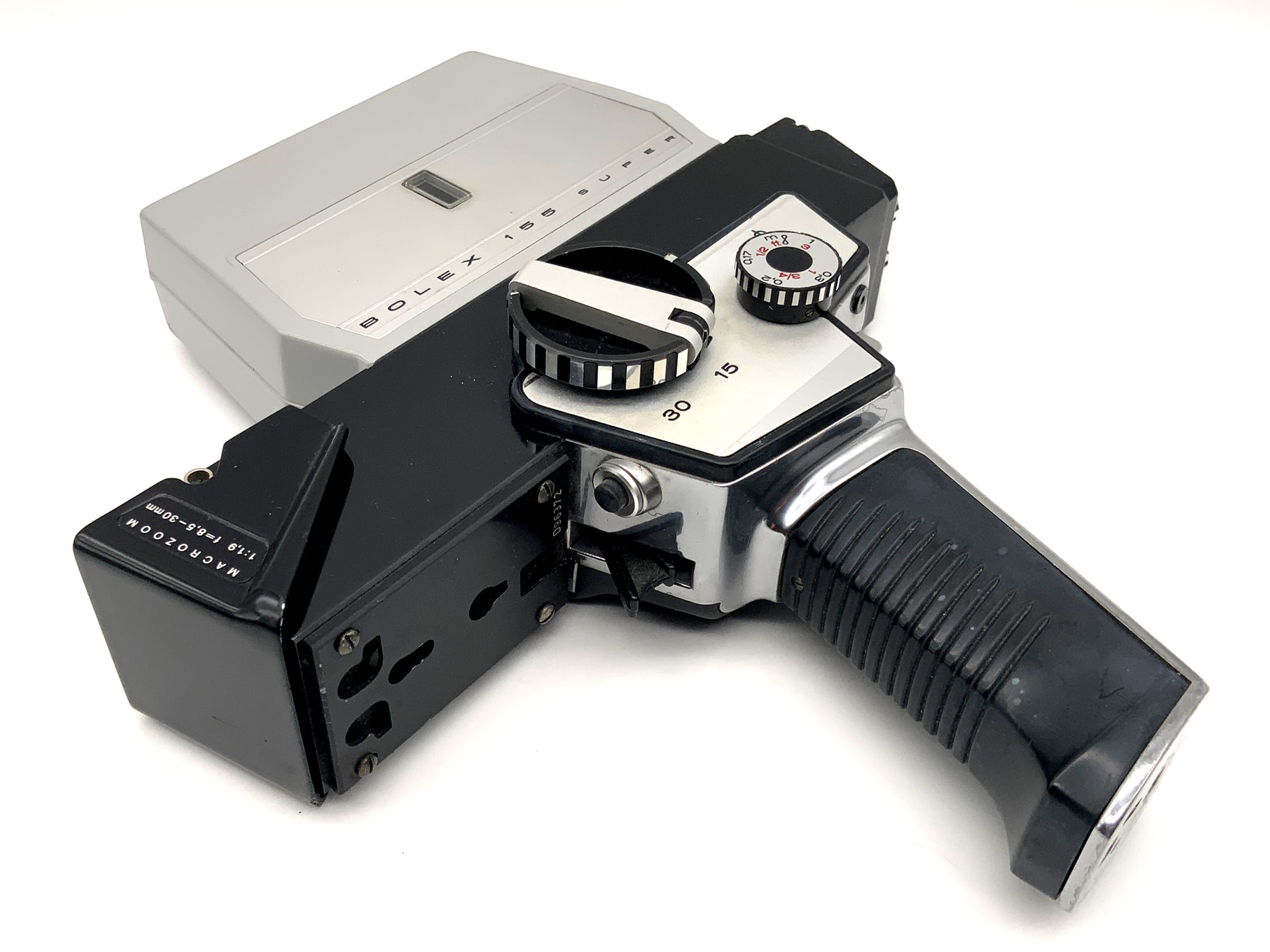 Bolex Paillard 155 Super Filmkamera mit Macrozoom 1:1.9 f=8.5-30mm Super 8