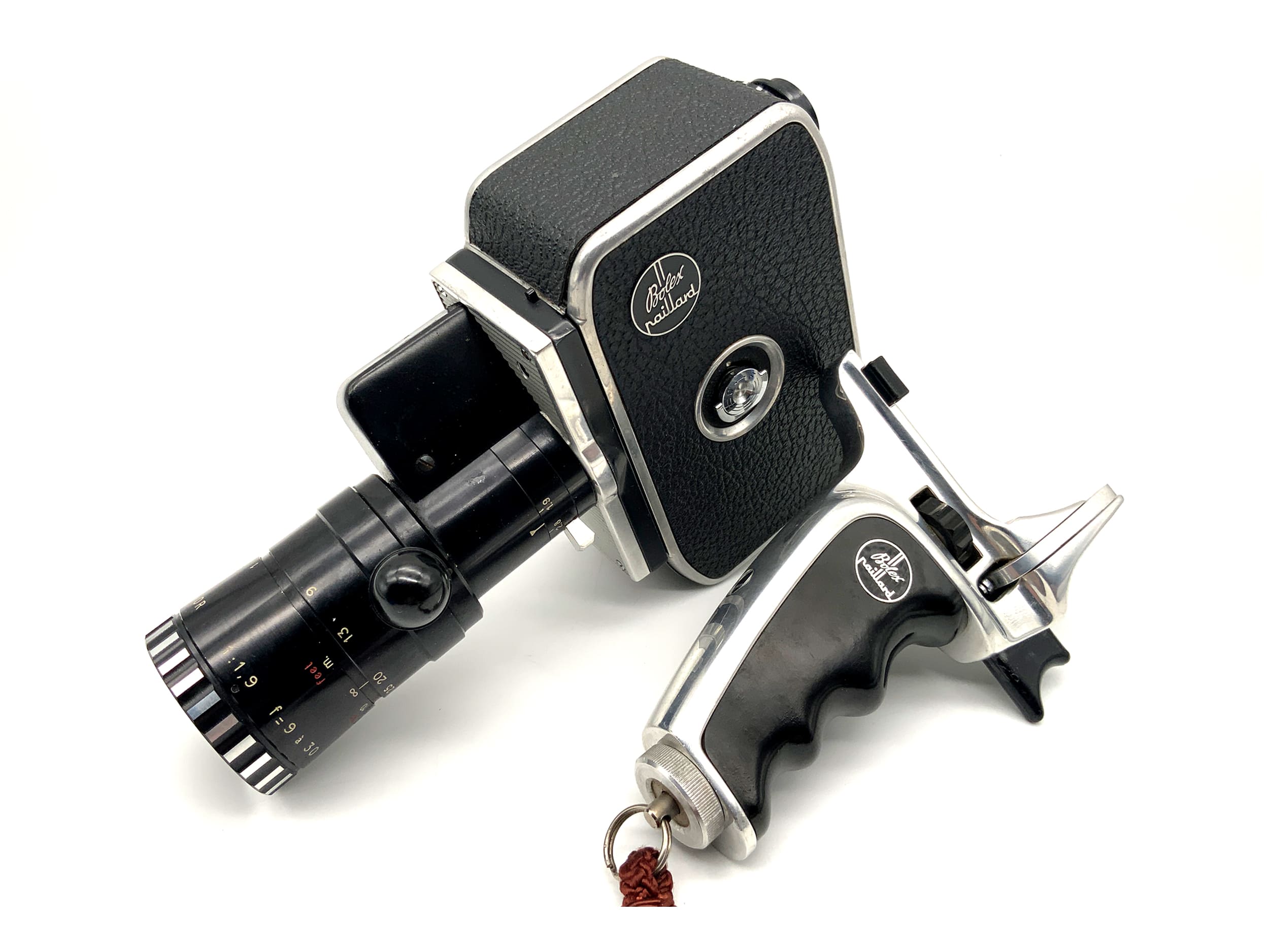 Bolex Paillard Zoom Reflex P2 Filmkamera mit 1:1.9 f=9-30mm mit Griff Doppel 8mm