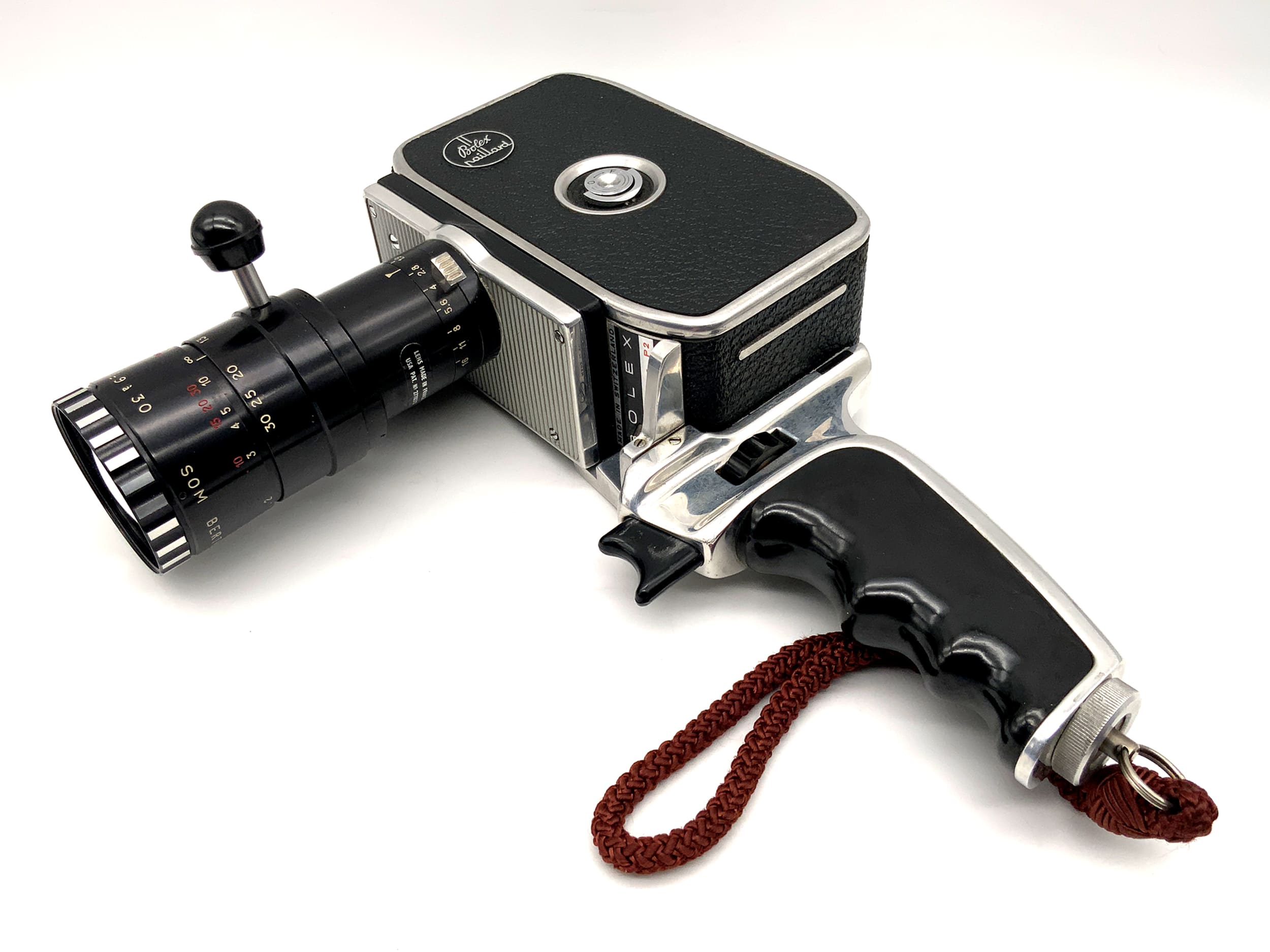 Bolex Paillard Zoom Reflex P2 Filmkamera mit 1:1.9 f=9-30mm mit Griff Doppel 8mm