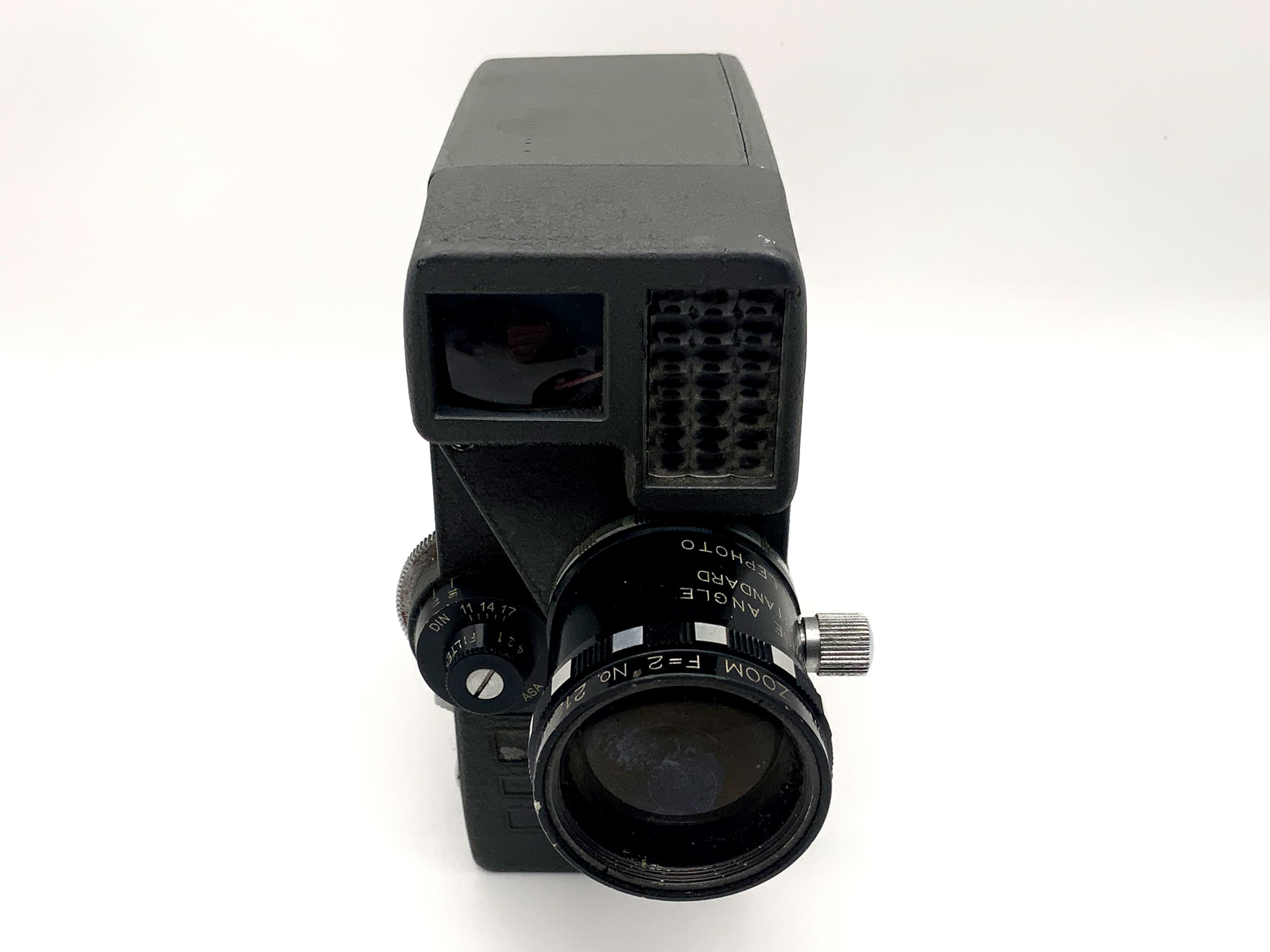 Featon 8EZ Filmkamera mit Wide Angle Zoom Lens F=2 mit Griff Doppel 8mm