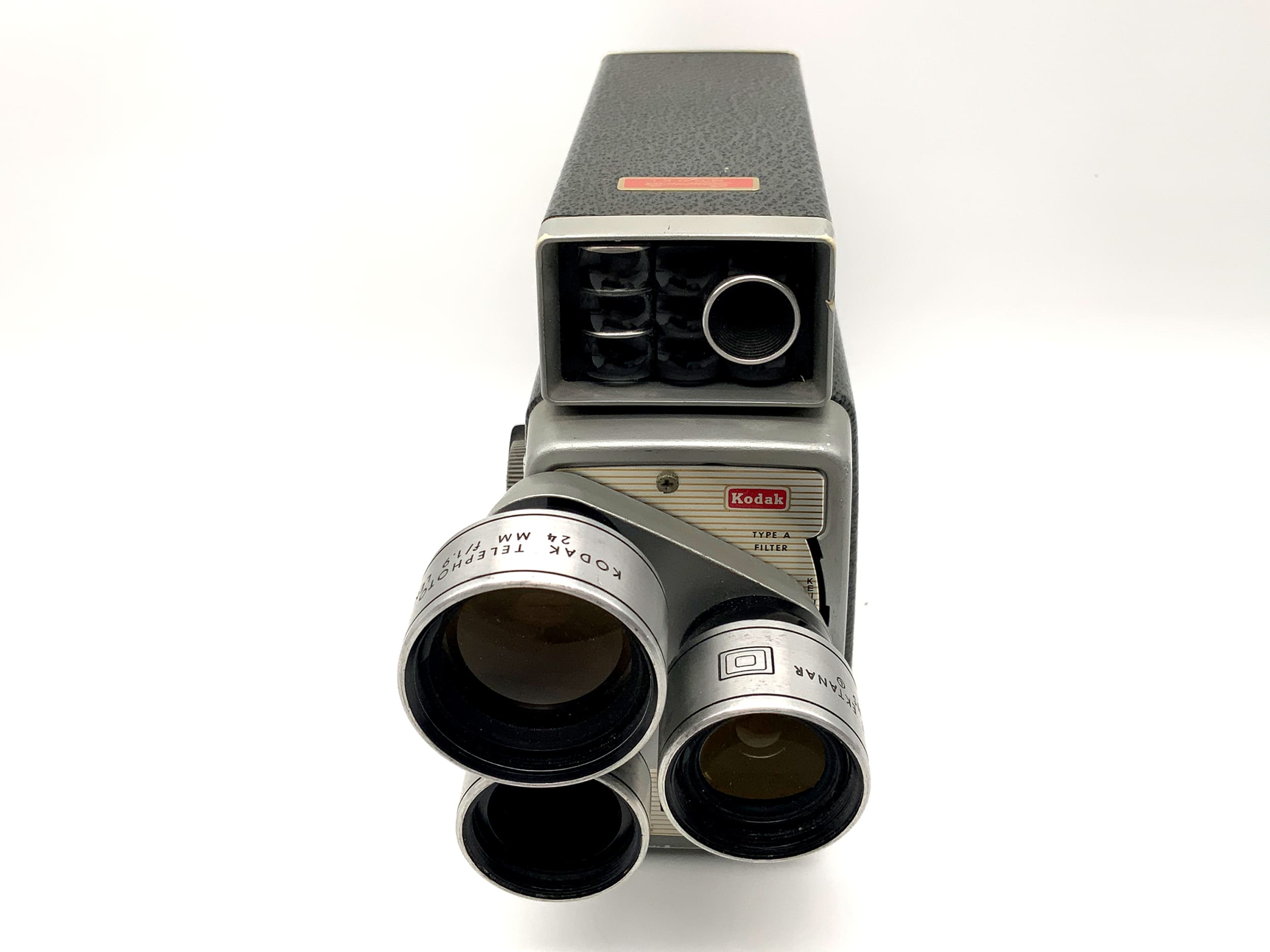 Kodak Scopemeter Filmkamera mit Ektanar f/1.9 Telephoto, Wide Angle Doppel 8mm