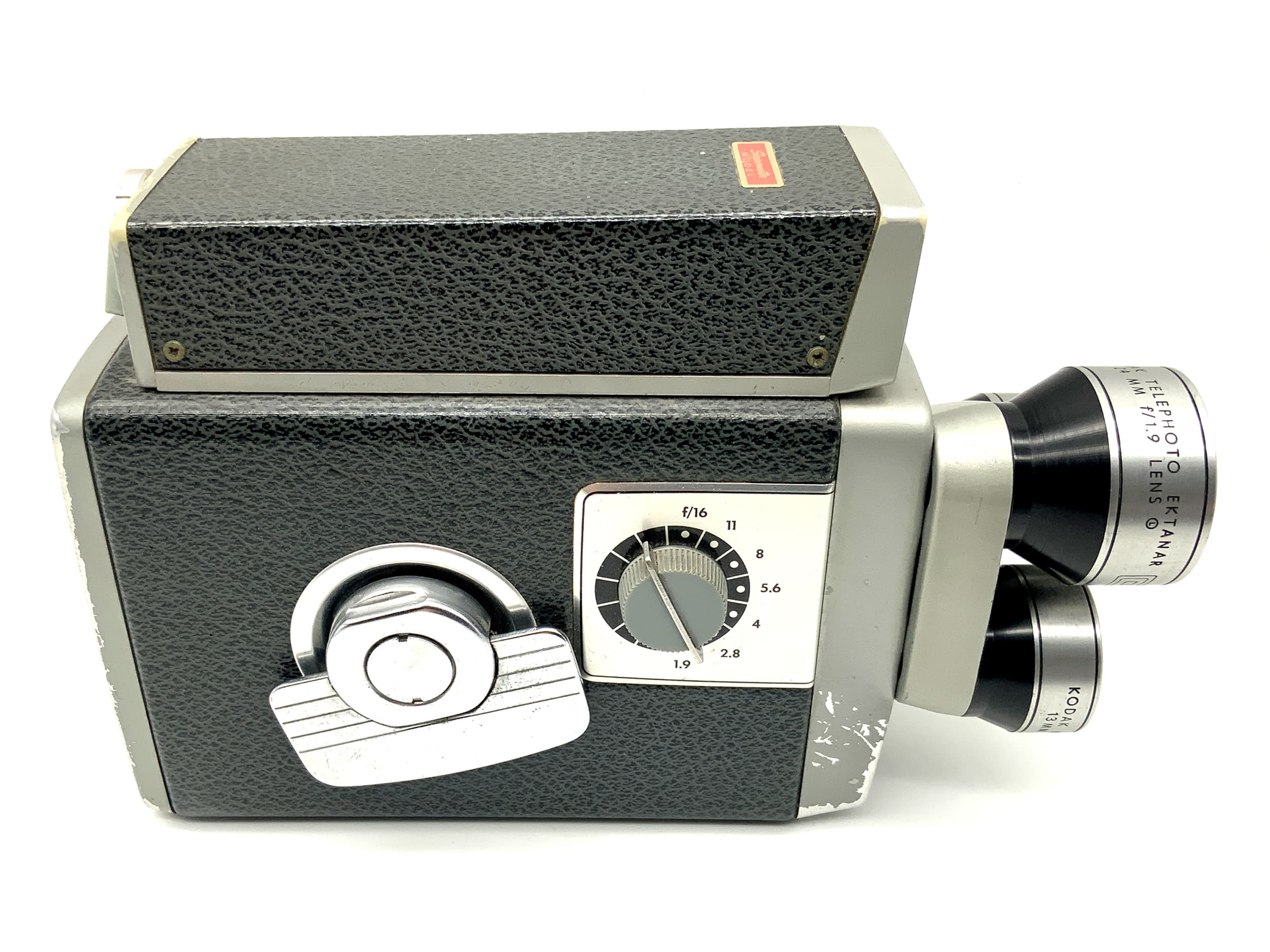 Kodak Scopemeter Filmkamera mit Ektanar f/1.9 Telephoto, Wide Angle Doppel 8mm