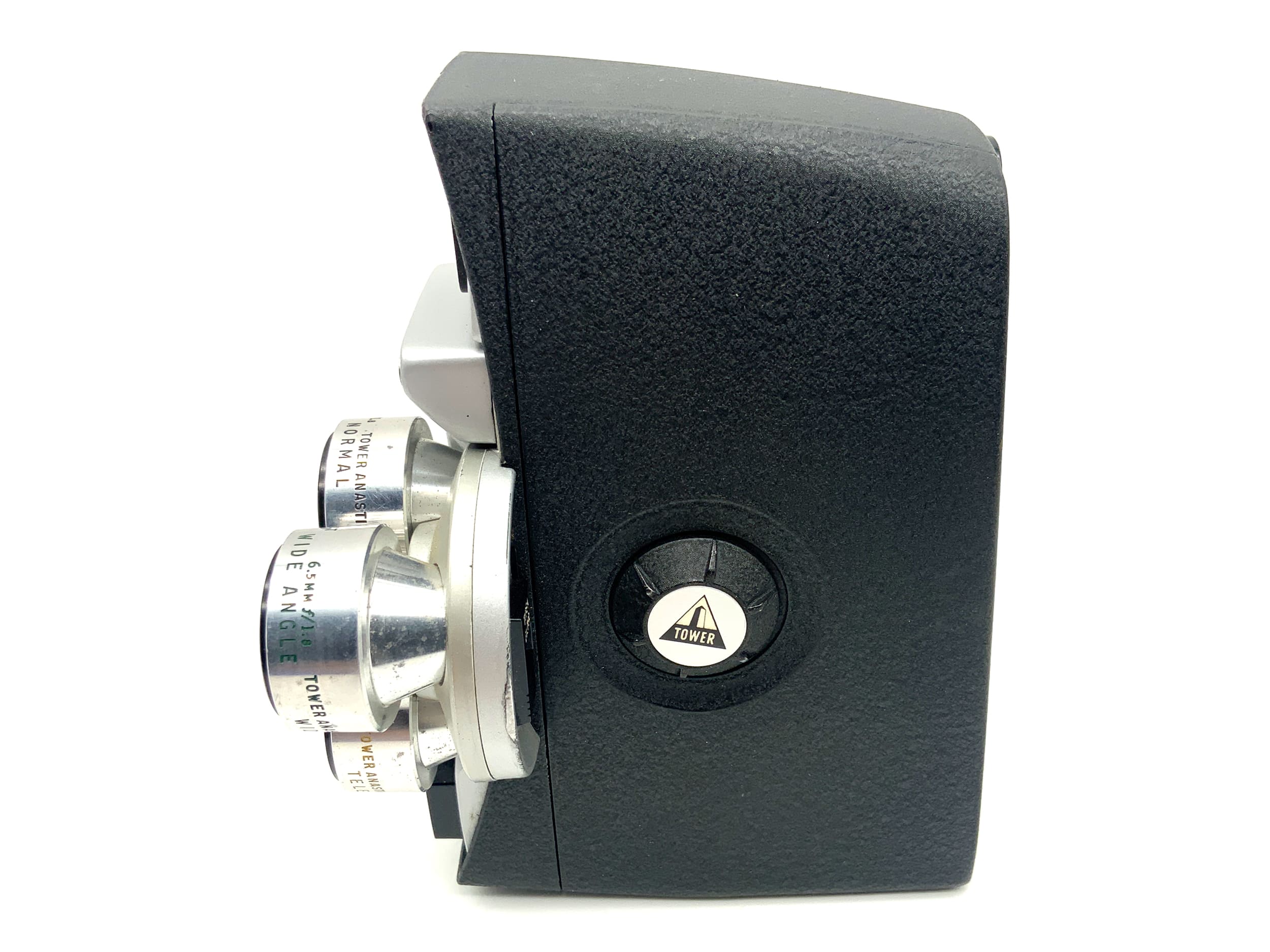 Tower Normal Backlight Filmkamera mit 3x Anastigmat 6.5mm, 10mm, 25mm Doppel 8mm