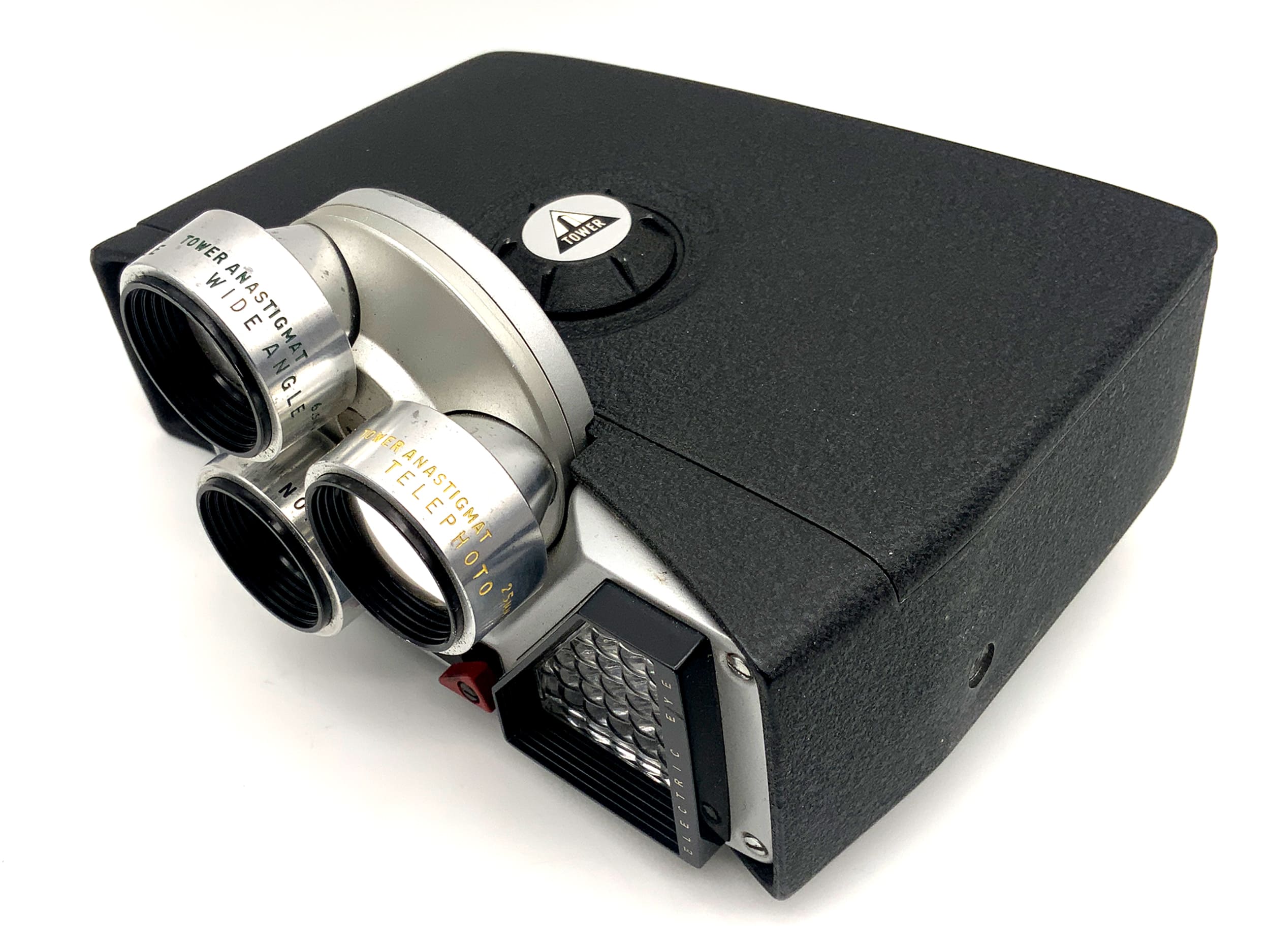 Tower Normal Backlight Filmkamera mit 3x Anastigmat 6.5mm, 10mm, 25mm Doppel 8mm