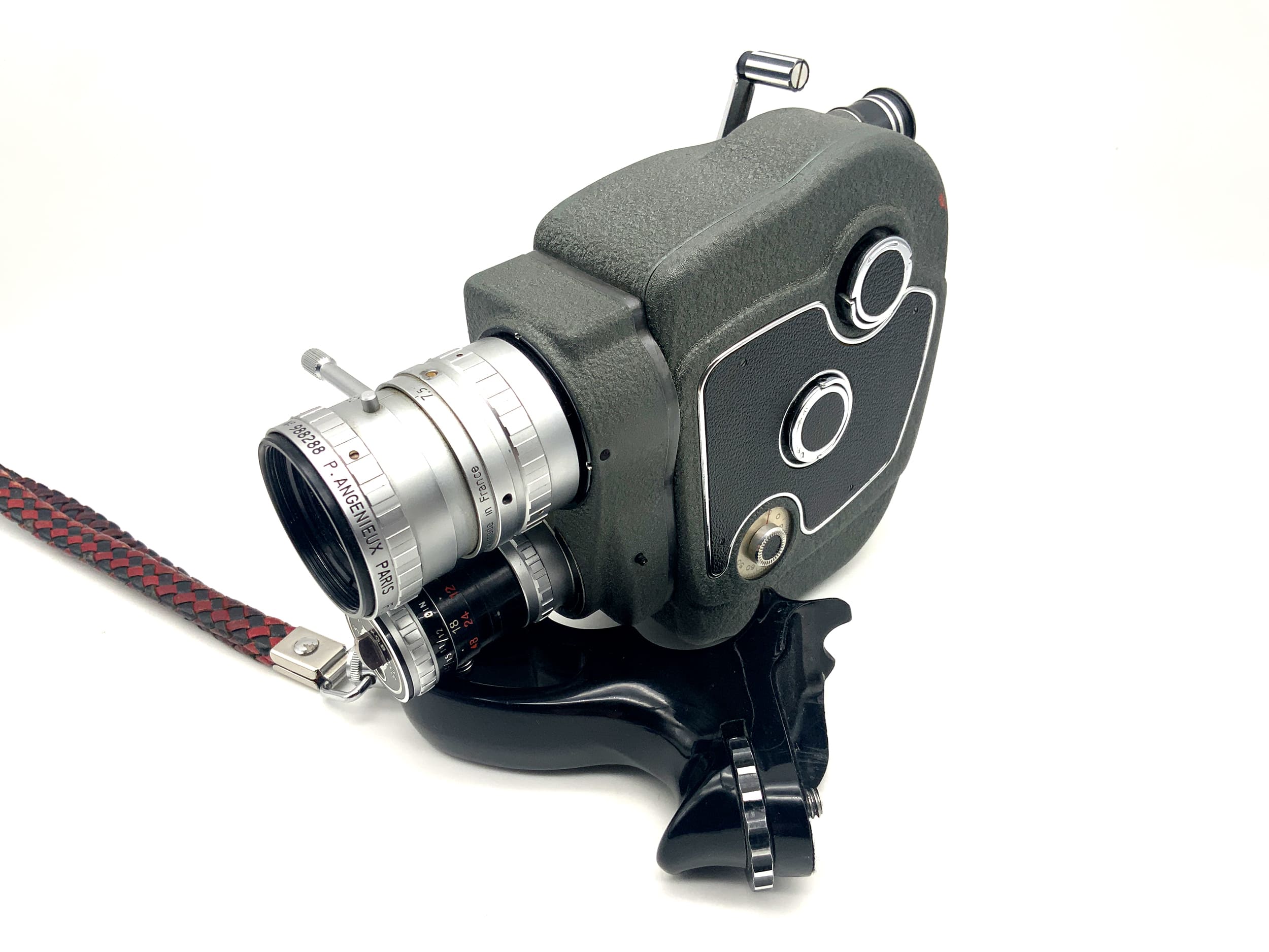 Beaulieu automatic Filmkamera Angenieux Type K2 1:1.8 7.5-35 + Griff Doppel 8mm