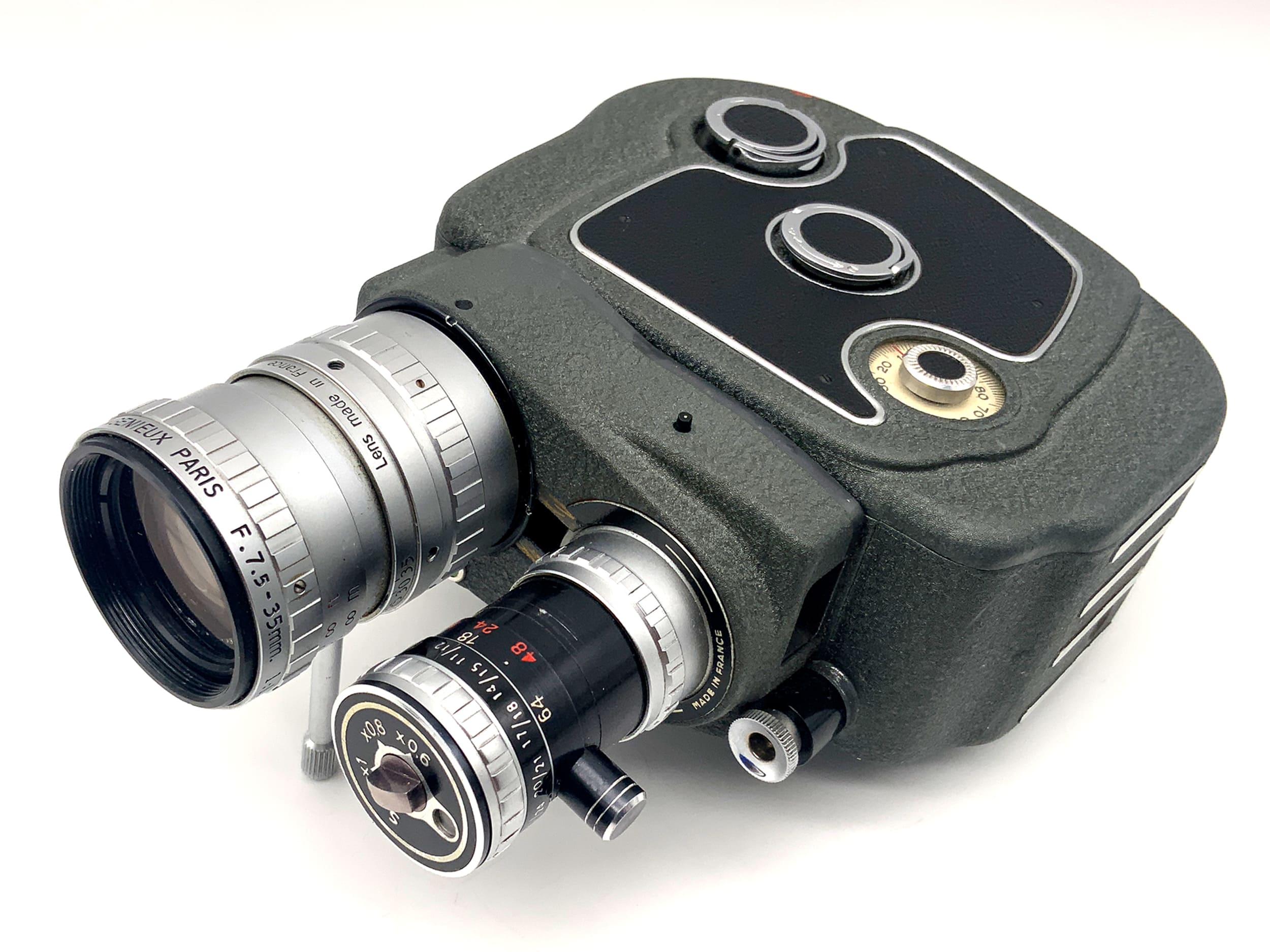 Beaulieu automatic Filmkamera Angenieux Type K2 1:1.8 7.5-35 + Griff Doppel 8mm