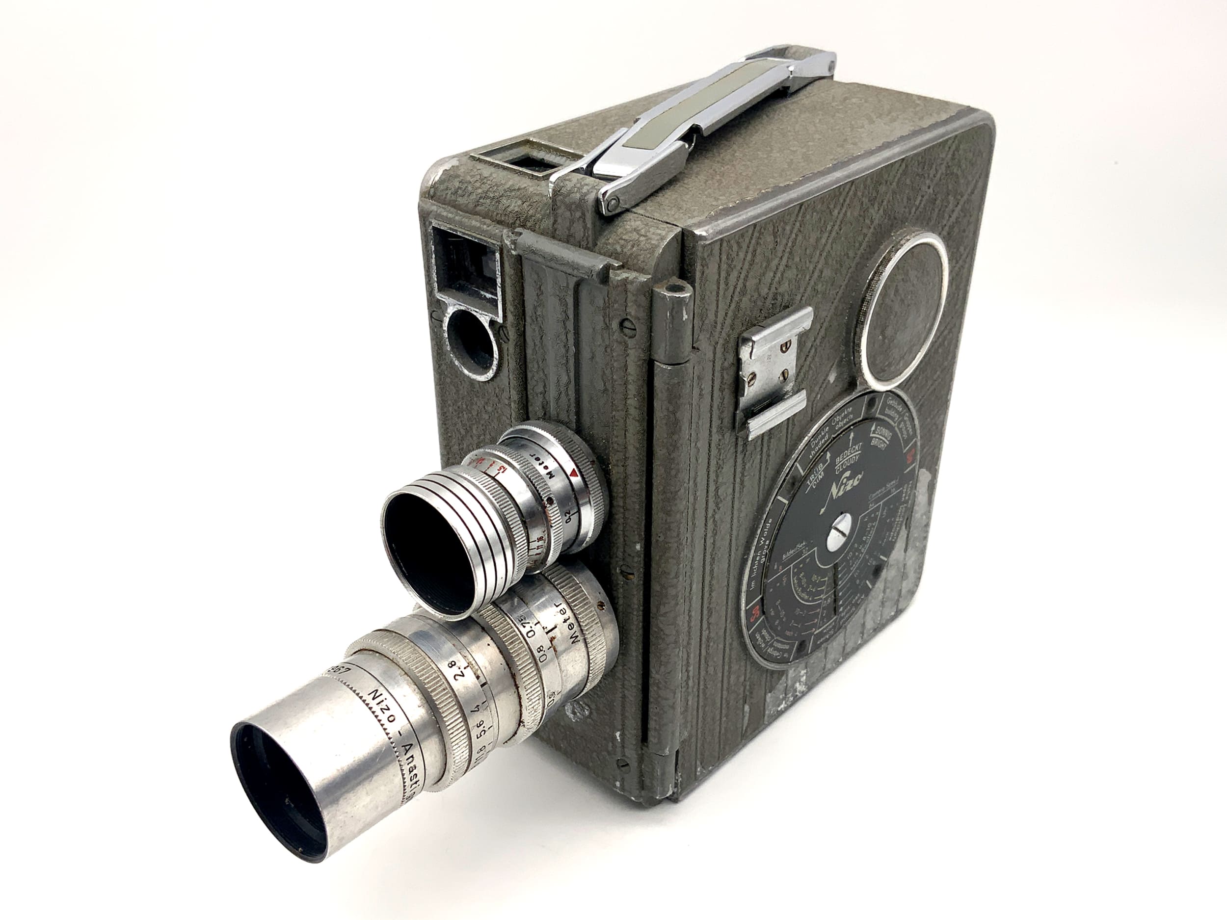 Braun Nizo S2T Filmkamera mit Anastigmat 1:2.8 50mm Doppel 8mm Schmalfilm