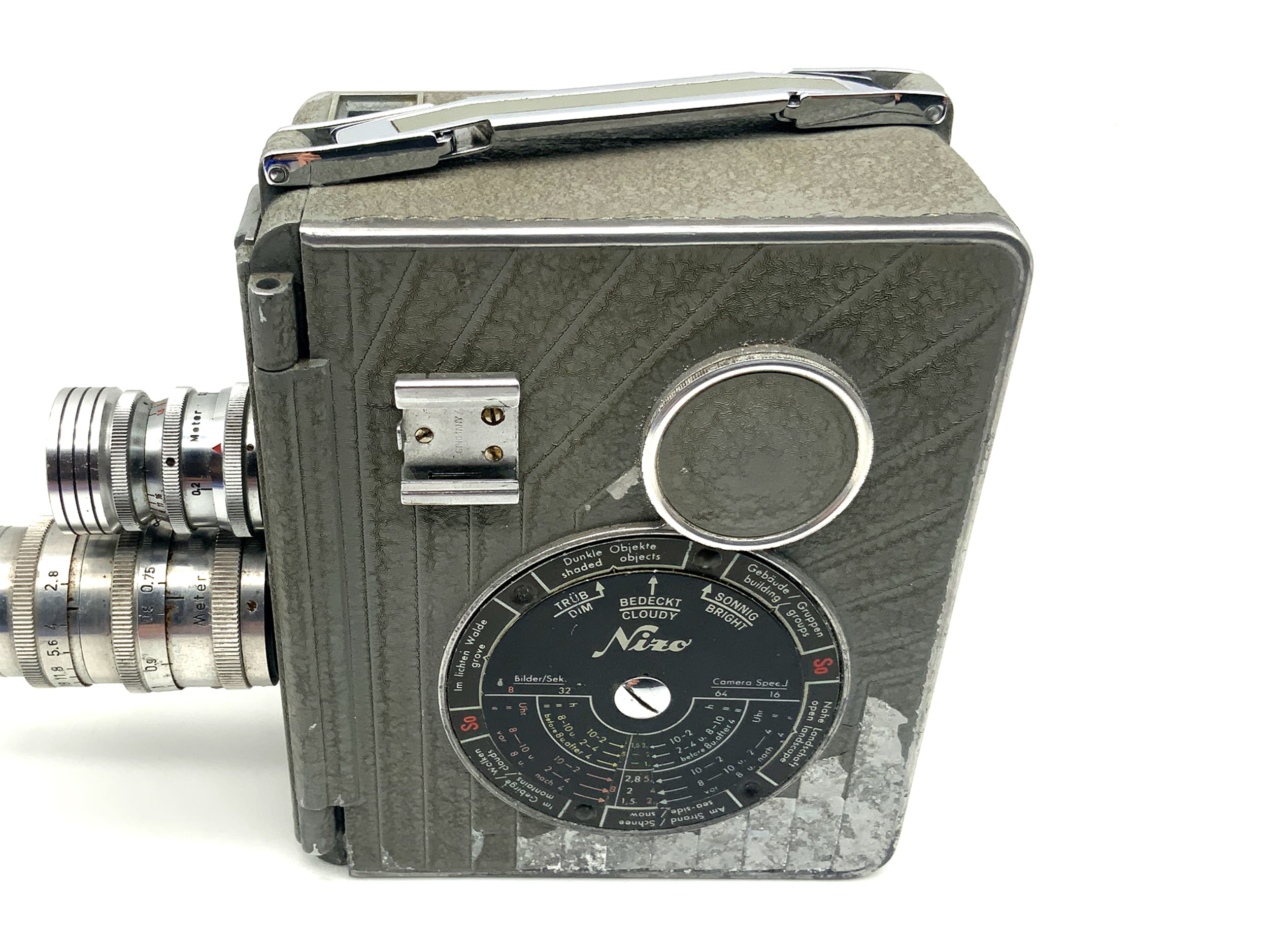 Braun Nizo S2T Filmkamera mit Anastigmat 1:2.8 50mm Doppel 8mm Schmalfilm