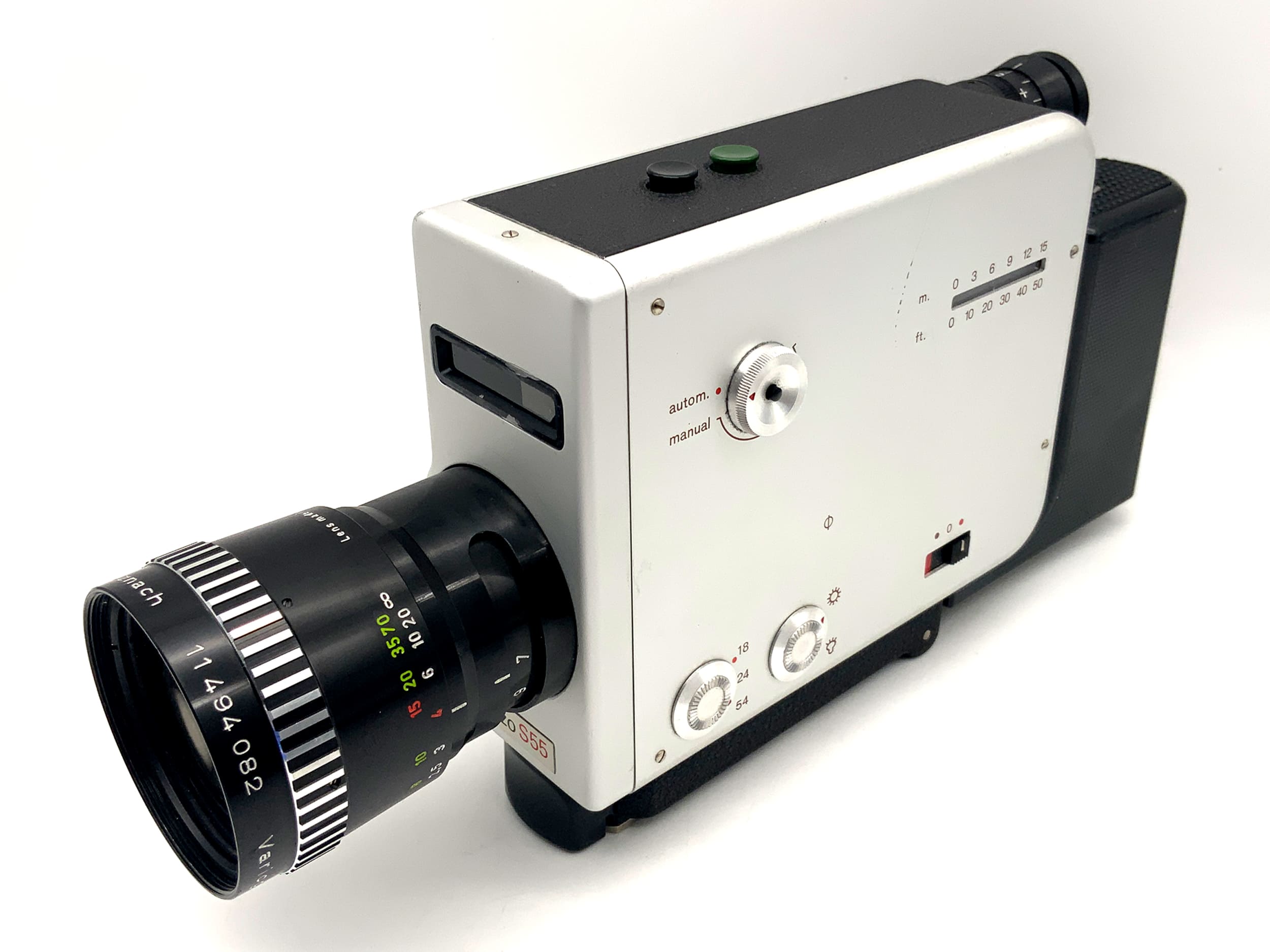 Braun Nizo S55 Filmkamera mit Variogon 1:1.8/7-56mm Super 8 Schmalfilm